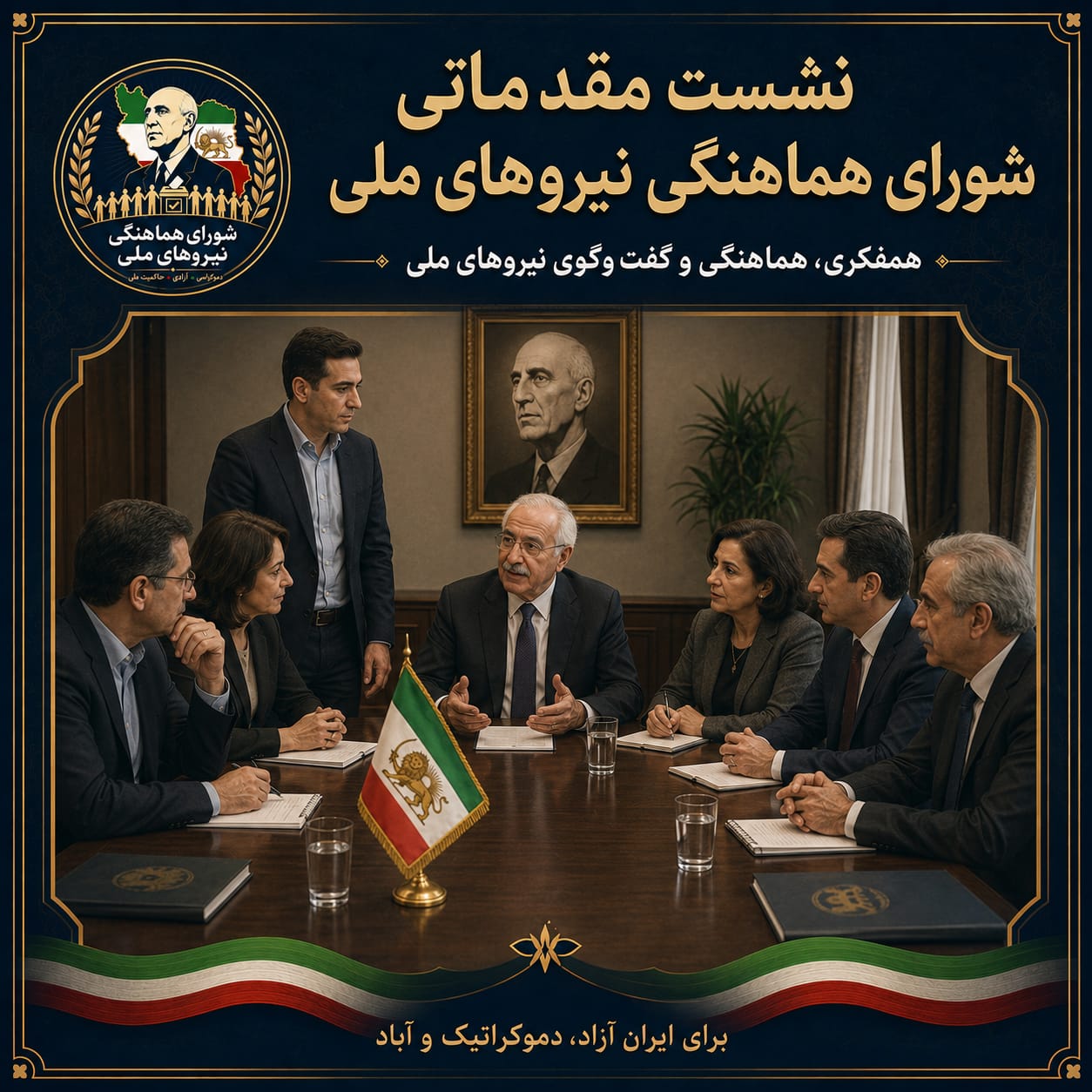 نشست مقدماتی شورای هماهنگی نیروهای ملی